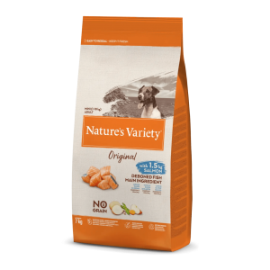 Nature Variety No Grain Cão Adulto Mini Salmão 1,5kg